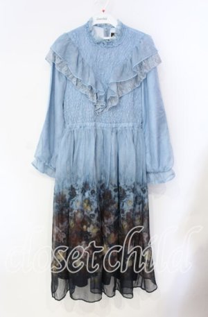 画像: axes femme NOSTALGIE / ミスティローズ柄ワンピース F 公式展開色：紺 O-25-08-23-102-AX-OP-OW-OS