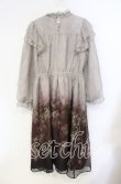 画像4: axes femme NOSTALGIE / ミスティローズ柄ワンピース F 公式展開色：ワイン O-25-08-23-104-AX-OP-OW-OS (4)