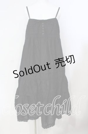 画像: Ph Blue / タック使いキャミワンピース  クロ O-25-08-23-011-LO-OP-OW-ZI