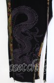 画像2: Qutie Frash / ちりめん切替龍プリントノースリーブトップス  ブラック O-25-08-23-020-QU-TO-OW-OS (2)