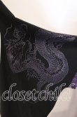 画像2: Qutie Frash / オフショル着物袖ニットソー  ブラック×パープル O-25-08-23-034-QU-TO-OW-OS (2)