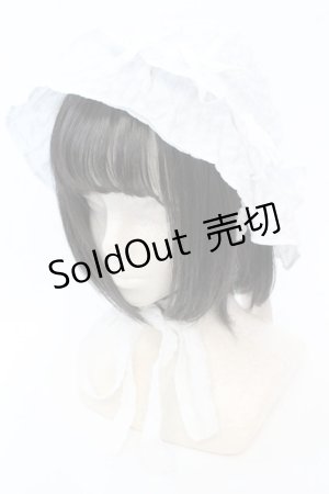 画像: merry jenny / ribbonフリルハット F シロ O-25-08-25-036-LO-AC-OW-OS