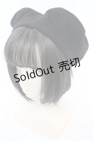 画像: HEIHEI / ハート型ベレー帽  クロ O-25-08-25-038-PU-AC-OW-OS
