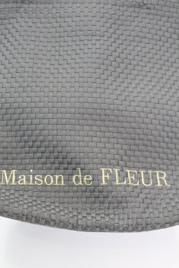 画像2: Maison de FLEUR / フリルハンドバッグ  グレー O-25-08-25-002-LO-BG-IG-ZT-K026 (2)