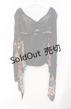 画像: Qutie Frash / メッシュレイヤードパーツ  ブラック×オレンジ O-25-08-25-1036-QU-TO-IG-OS