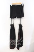 画像3: Qutie Frash / インナーレッグ付きパンツ  ブラック×レッド O-25-08-25-1046-QU-PA-IG-OS (3)