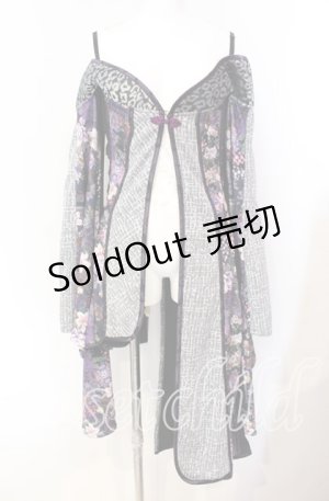 画像: Qutie Frash / オフショルカーデ  パープル O-25-08-25-1009-QU-JA-IG-OS