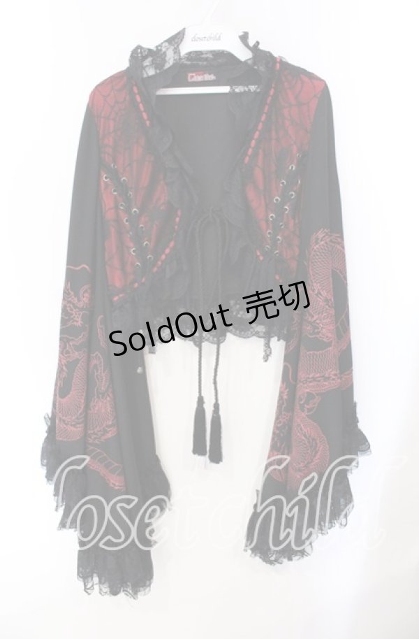画像1: Qutie Frash / はしごレースDSボレロ  レッド×ブラック O-25-08-25-1012-QU-TO-IG-OS (1)