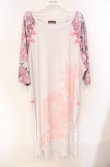 画像1: Qutie Frash / 2店舗限定チャイナロングTシャツ  ピンク O-25-08-25-1017-QU-TO-IG-OS (1)