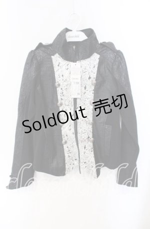 画像: Qutie Frash / ナポレオンジャケット  ブラック×シルバー O-25-08-25-1022-QU-BL-IG-OS