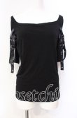 画像1: Qutie Frash / 2連ベルトTシャツ  ブラック×パープル O-25-08-25-1003-QU-TO-IG-OS (1)