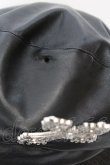 画像3: Jamieエーエヌケー / クロス合皮ベレー  ブラック O-25-08-25-013-LO-AC-IG-OS (3)