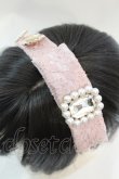 画像2: Swankiss / SX bijou lace カチューシャ  ピンク O-25-08-25-021-CA-AC-IG-OS (2)
