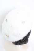 画像3: Swankiss / SX crystal snow berret  シロ O-25-08-25-023-CA-AC-IG-OS (3)