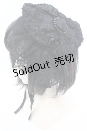画像: MARBLE / パールバックルドレッシーヘッドドレス  ブラック O-25-08-25-032-GO-AC-OW-OS