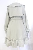画像3: Amavel / Blumenblattフリルトレンチコート M グリーン O-25-08-26-004-CA-CO-YM-ZT270 (3)