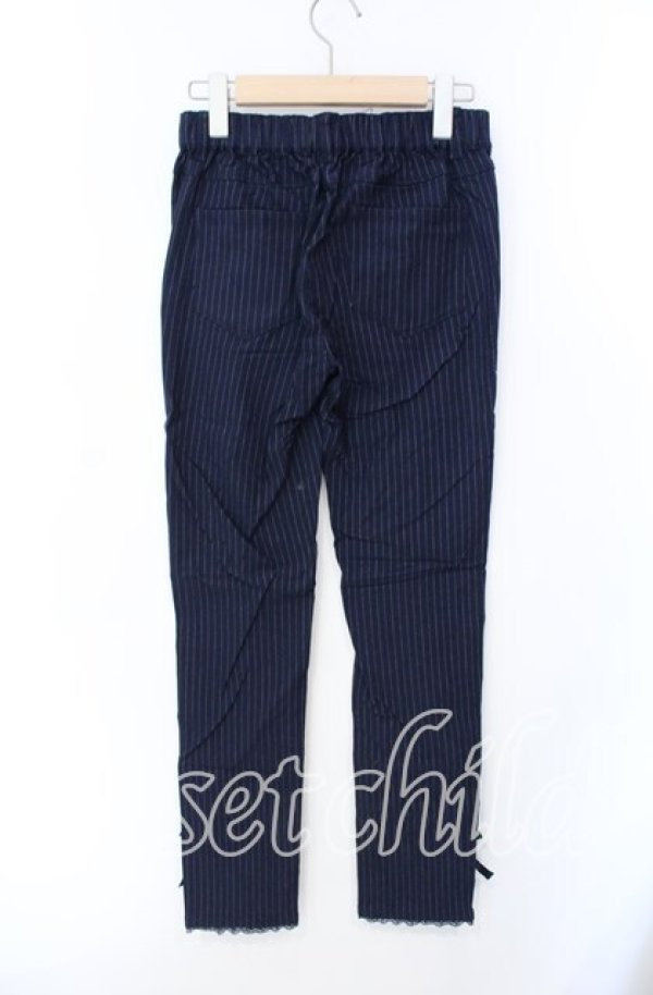 画像2: axes femme / ストライプレギンスパンツ L コン O-25-08-26-054-AX-PA-YM-ZT002 (2)