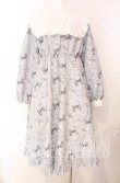 画像3: Lovely Tency / 眞白ありすコラボ/リボンプリントワンピース L サックス O-25-08-26-059-LO-OP-OW-ZT066 (3)