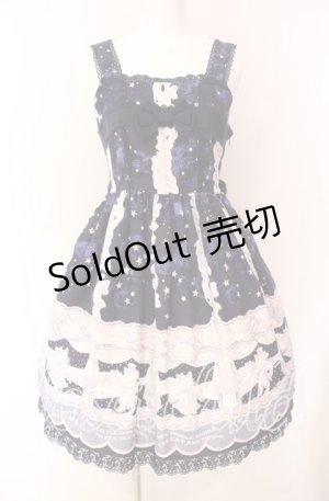 画像: BABY,THE STARS SHINE BRIGHT / 星空のマザーグースジャンパースカートII型  ネイビー O-25-08-26-069-BA-OP-IG-OS