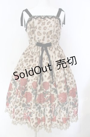 画像: Angelic Pretty / Rebecca Leopardジャンパースカート  ブラウン O-25-08-26-070-AP-OP-IG-OS