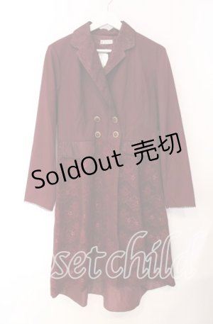画像: axes femme / レースジャケットコート M ワイン O-25-08-26-007-AX-CO-YM-OS