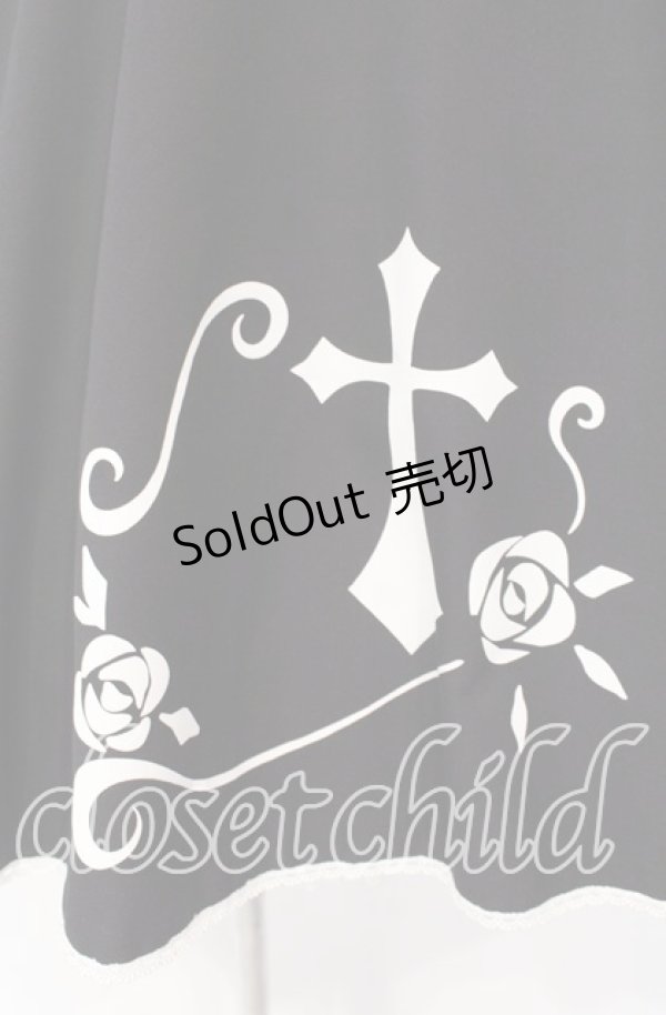 画像2: Moi-meme-Moitie / 薔薇十字ジャンパースカート 9号 ブラック O-25-08-26-071-MO-OP-IG-OS (2)