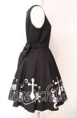 画像3: Moi-meme-Moitie / 薔薇十字ジャンパースカート 9号 ブラック O-25-08-26-071-MO-OP-IG-OS (3)