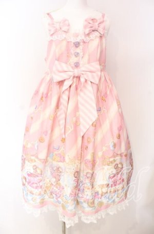 画像: To Alice / スイーツドームジャンパースカート  ピンク O-25-08-26-073-LO-OP-IG-OS