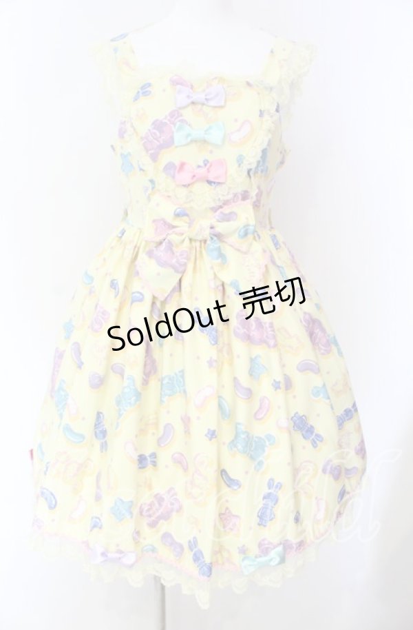 画像1: Angelic Pretty / Jelly Candy Toysハートジャンパースカート  イエロー O-25-08-26-074-AP-OP-IG-OS (1)