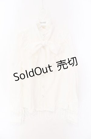 画像: ZHI JIN YUAN / ボウタイヨークブラウス L シロ O-25-08-26-077-LO-BL-IG-OS