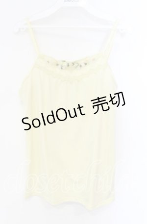 画像: axes femme / ガーデン使いキャミソール  イエロー O-25-08-26-085-AX-TO-OW-OS