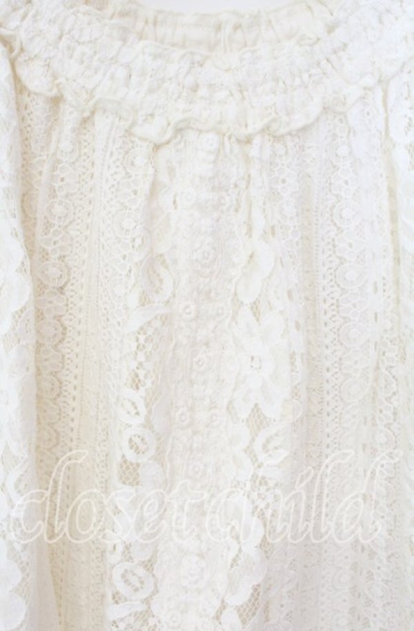 画像2: axes femme / 総レーストップス M キナリ O-25-08-26-086-AX-TO-OW-ZT510 (2)