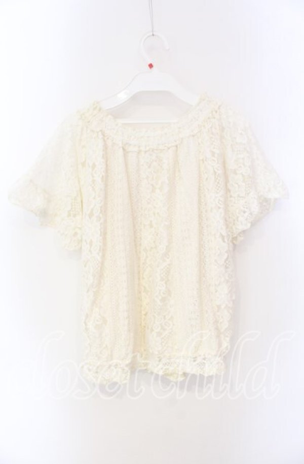 画像3: axes femme / 総レーストップス M キナリ O-25-08-26-086-AX-TO-OW-ZT510 (3)