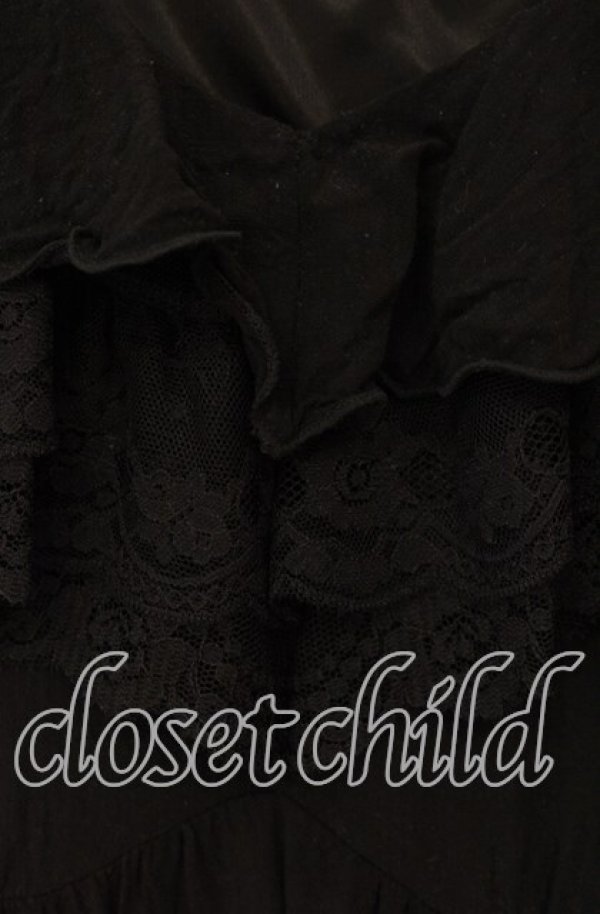 画像2: axes femme / ボリュームフリルチュニック F クロ O-25-08-26-088-AX-TO-OW-ZT510 (2)