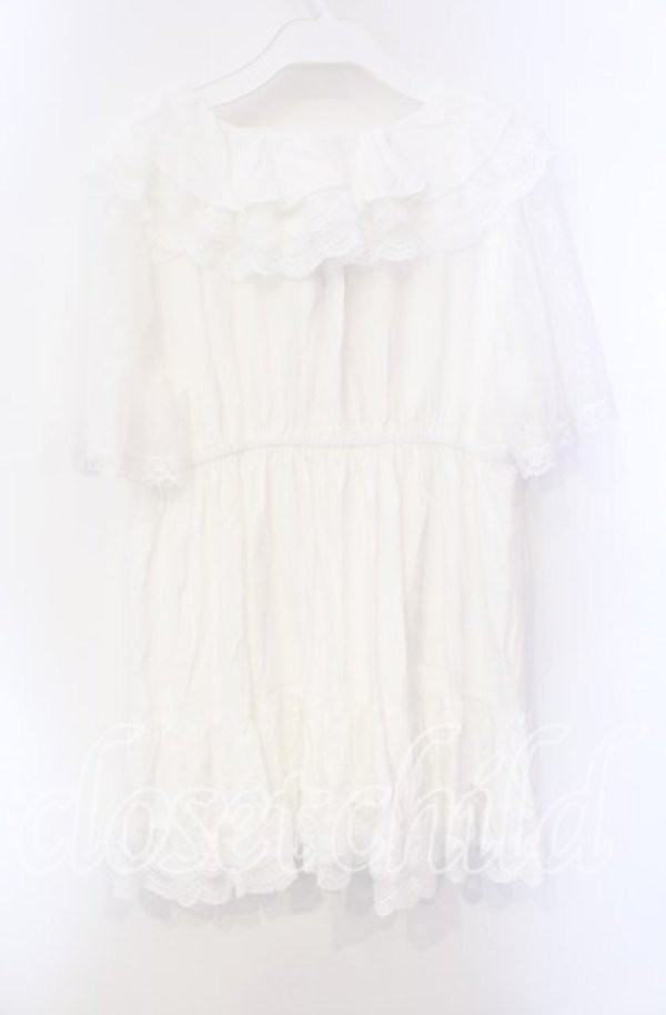 画像3: axes femme / ボリュームフリルチュニック F シロ O-25-08-26-089-AX-TO-OW-ZT510 (3)