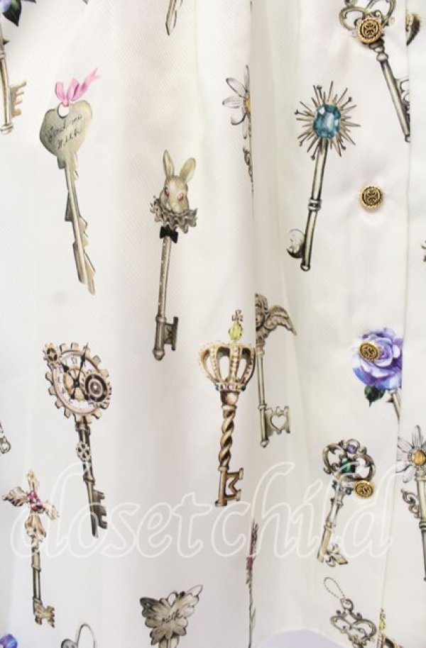 画像2: MILK / ラビリンスkeyワンピース  アイボリー O-25-08-26-096-ML-OP-IG-OS (2)