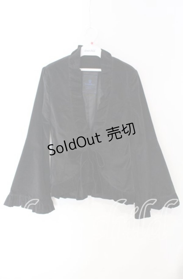 画像1: Moi-meme-Moitie / 別珍袖フレアージャケット 9号 ブラック O-25-08-26-097-MO-JA-IG-OS (1)