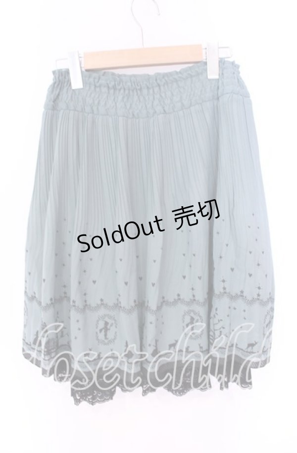 画像3: a.r.w / シルエットプリーツスカート  グリーン O-25-08-26-113-LO-SK-IG-ZT257 (3)