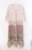 画像1: axes femme / 総レースガウンワンピース M ピンクベージュ O-25-08-26-013-AX-OP-YM-ZT038 (1)
