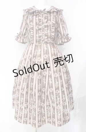 画像: axes femme kawaii / RosyBear柄ワンピース M チャ O-25-08-26-028-AX-OP-YM-ZT070