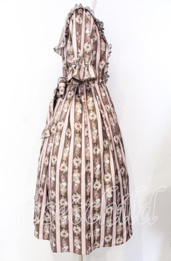 画像3: axes femme kawaii / RosyBear柄ワンピース M チャ O-25-08-26-028-AX-OP-YM-ZT070 (3)