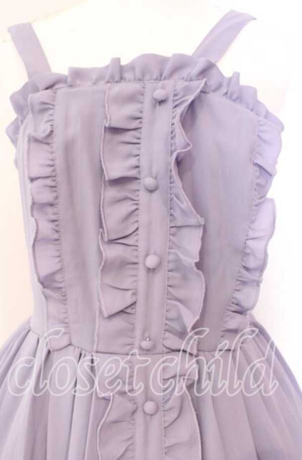 画像2: axes femme kawaii / ロマンティックフリルジャンパースカート M ラベンダー O-25-08-26-029-AX-OP-YM-OS (2)