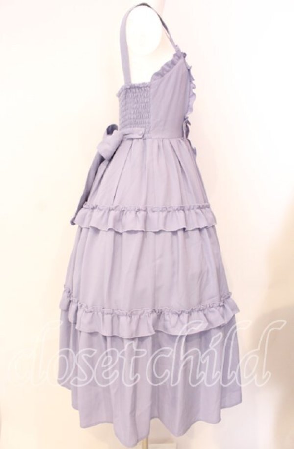 画像3: axes femme kawaii / ロマンティックフリルジャンパースカート M ラベンダー O-25-08-26-029-AX-OP-YM-OS (3)