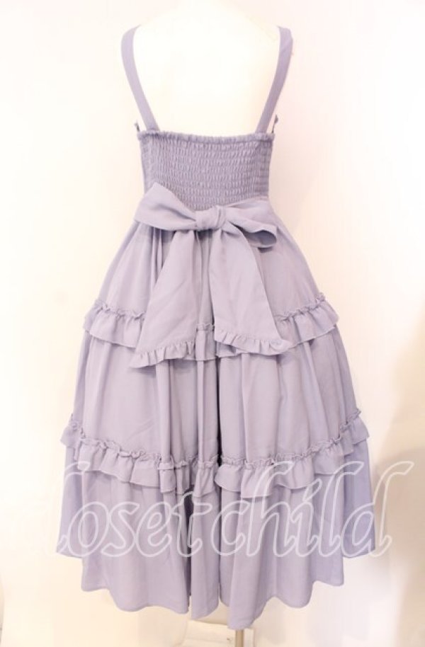 画像4: axes femme kawaii / ロマンティックフリルジャンパースカート M ラベンダー O-25-08-26-029-AX-OP-YM-OS (4)