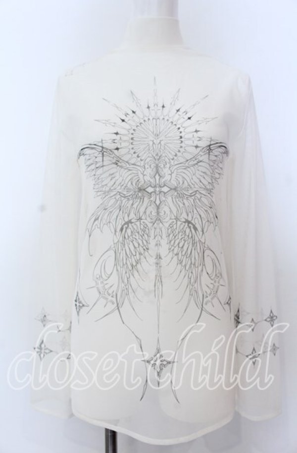 画像1: CuLLt / ANGEL TATTOO  トップス M ホワイト O-25-08-27-005-PU-TO-IG-ZT064 (1)