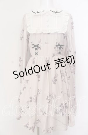 画像: Ank Rouge / ヴィンテージフラワープリントワンピース M ピンク O-25-08-27-042-CA-OP-OW-OS