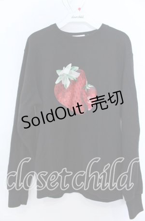 画像: Nile Perch / いちごトレーナー  クロ O-25-08-27-051-LO-TO-OW-OS