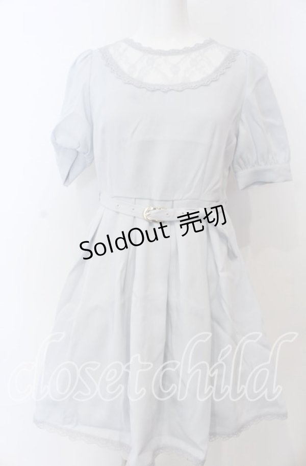 画像1: evelyn / Uキリカエワンピース  サックス O-25-08-27-071-LO-OP-OW-ZT234 (1)