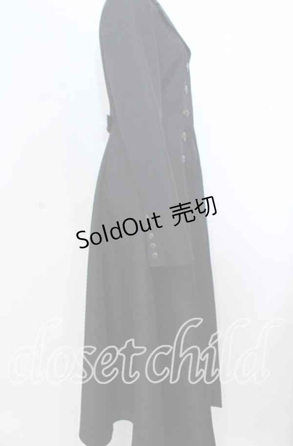画像3: ATELIER BOZ / ロングローランドジャケット  ブラック シェルボタン O-25-08-27-008-EL-CO-IG-OS (3)