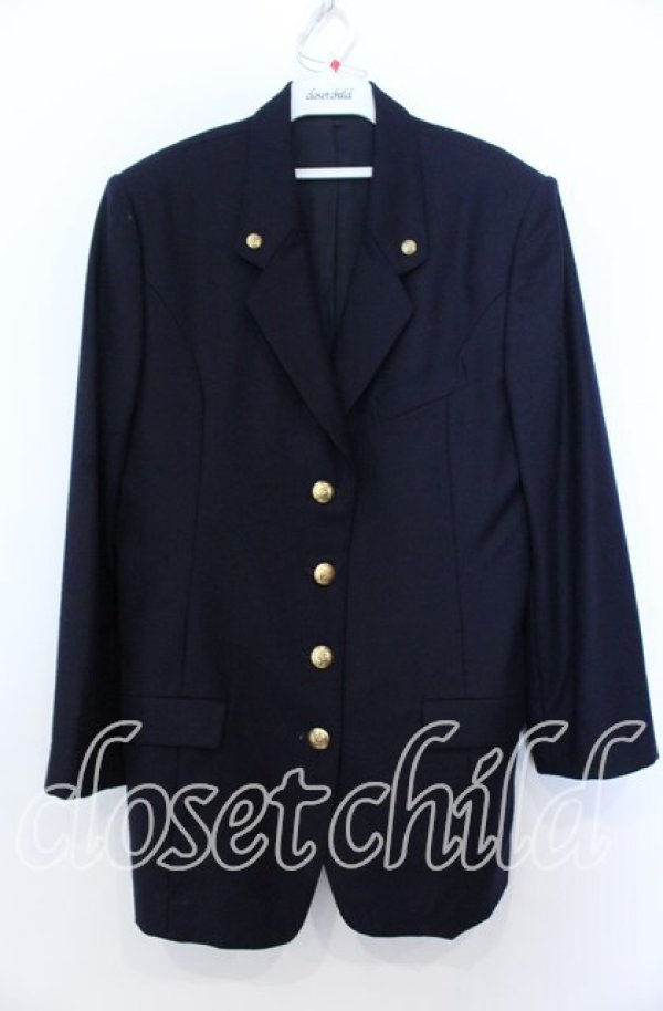 画像1: INGEBORG / 金ボタンテーラードジャケット  クロ O-25-08-27-015-LO-JA-IG-ZT079 (1)